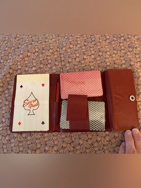VINTGE Bridge Playing Cards set with original score pad and pencil**Never used